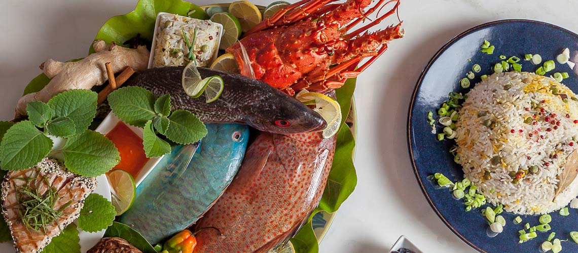 Cerulean Villa Food Plate  